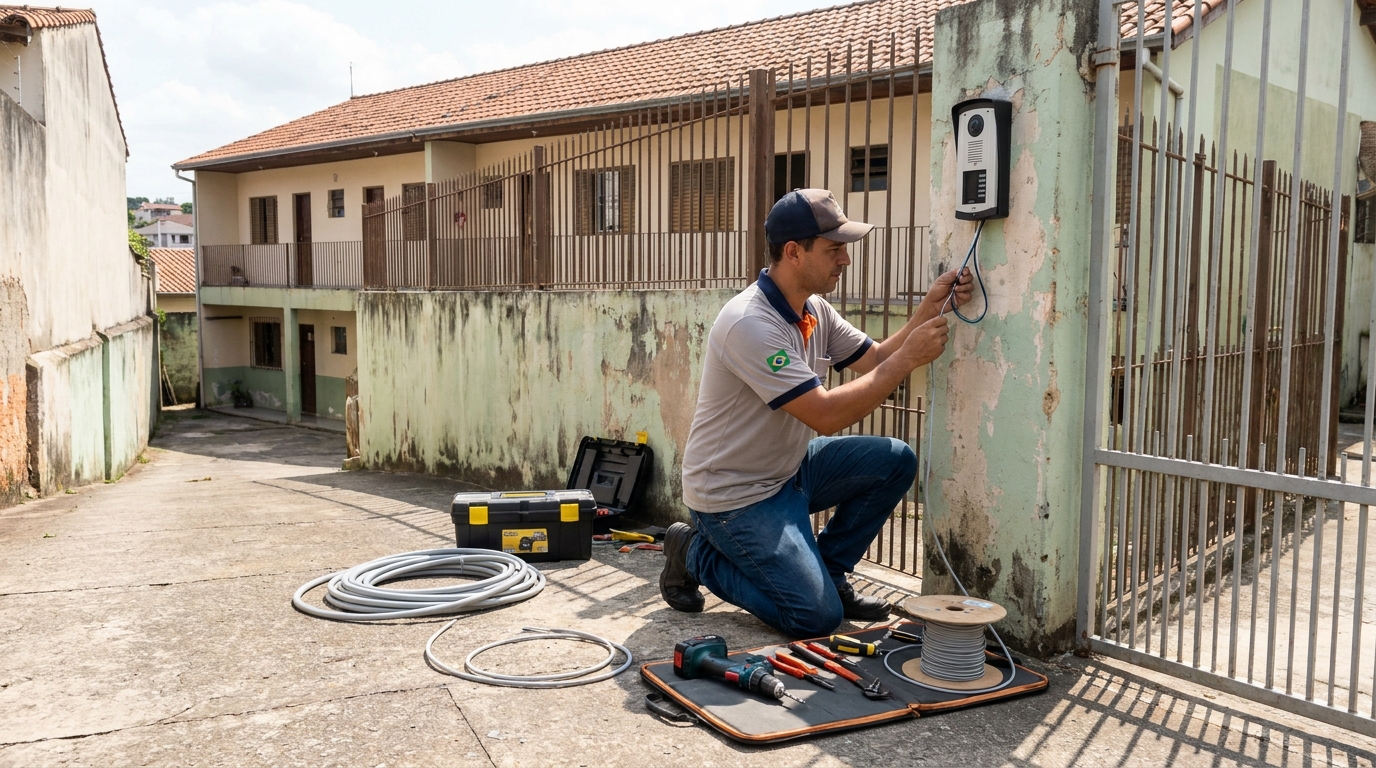 Instalacao de interfone residencial em Piracicaba‑SP